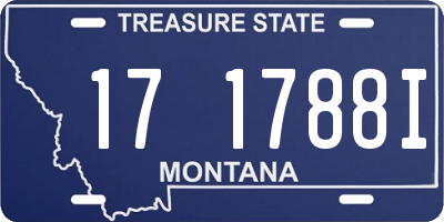 MT license plate 171788I