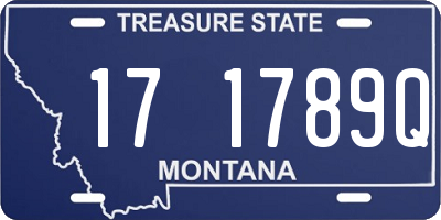 MT license plate 171789Q