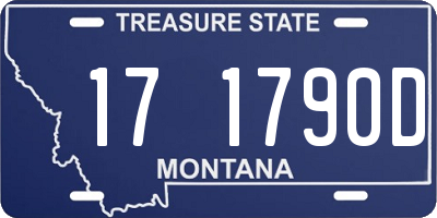 MT license plate 171790D