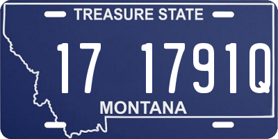 MT license plate 171791Q