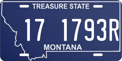 MT license plate 171793R