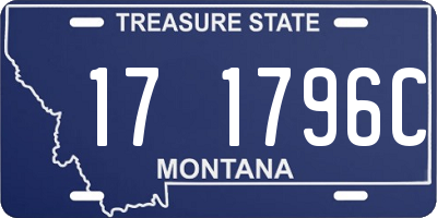 MT license plate 171796C