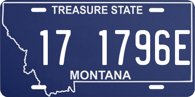 MT license plate 171796E
