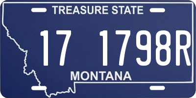 MT license plate 171798R