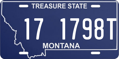 MT license plate 171798T