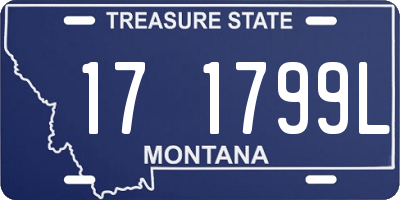 MT license plate 171799L