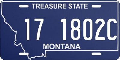 MT license plate 171802C