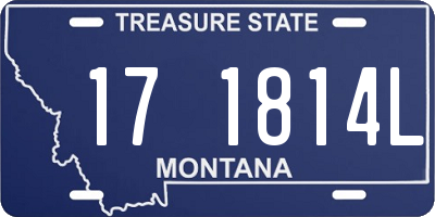 MT license plate 171814L
