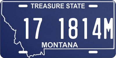 MT license plate 171814M