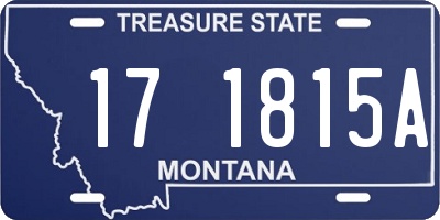 MT license plate 171815A