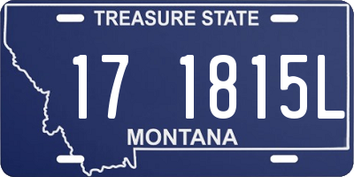 MT license plate 171815L