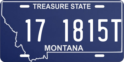 MT license plate 171815T