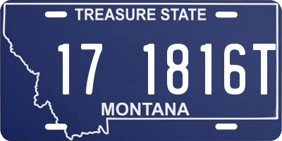 MT license plate 171816T