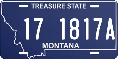 MT license plate 171817A