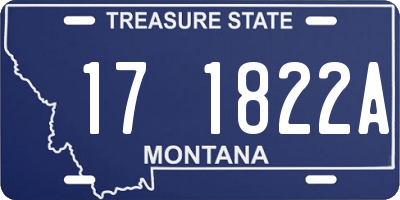 MT license plate 171822A