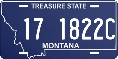 MT license plate 171822C