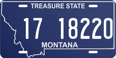 MT license plate 171822O
