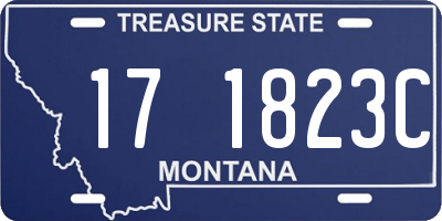 MT license plate 171823C