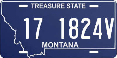 MT license plate 171824V