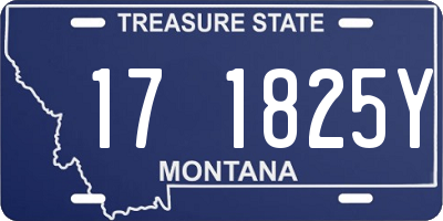 MT license plate 171825Y