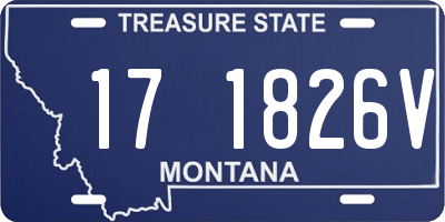 MT license plate 171826V