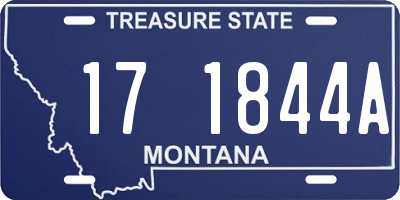 MT license plate 171844A