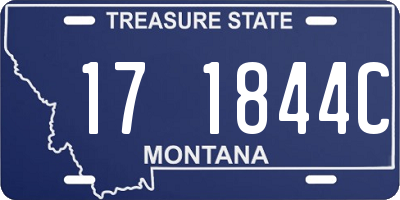 MT license plate 171844C