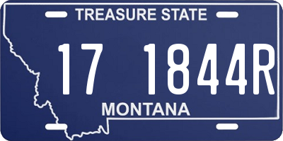 MT license plate 171844R