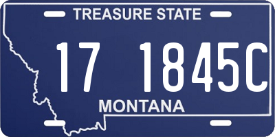 MT license plate 171845C