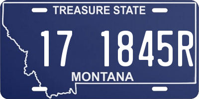 MT license plate 171845R