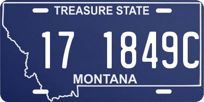MT license plate 171849C