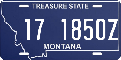 MT license plate 171850Z