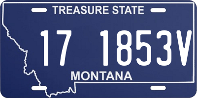 MT license plate 171853V