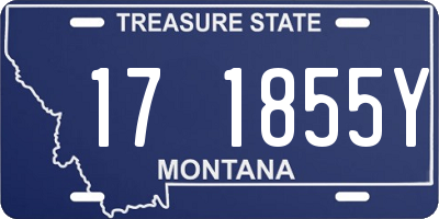 MT license plate 171855Y