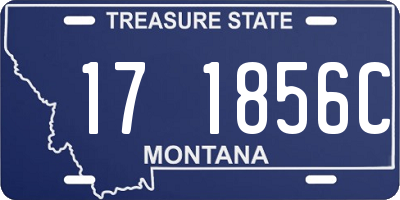 MT license plate 171856C