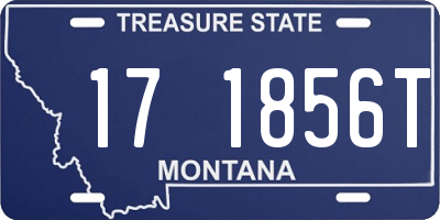 MT license plate 171856T