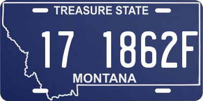 MT license plate 171862F