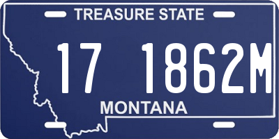 MT license plate 171862M
