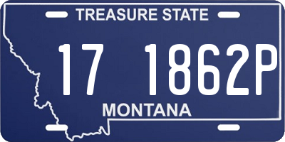 MT license plate 171862P
