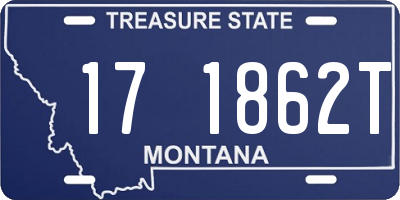 MT license plate 171862T