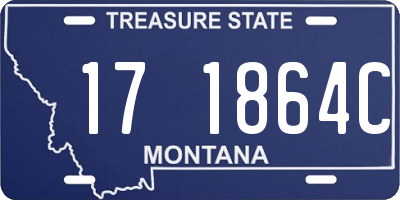 MT license plate 171864C