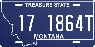 MT license plate 171864T