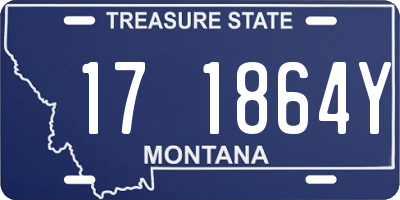 MT license plate 171864Y