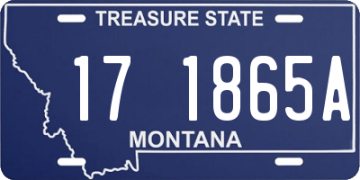 MT license plate 171865A