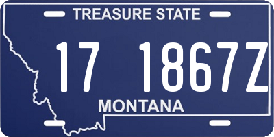 MT license plate 171867Z