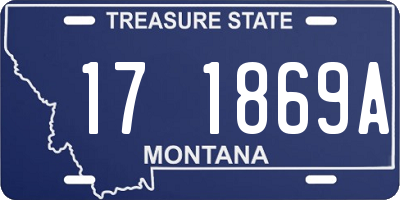 MT license plate 171869A