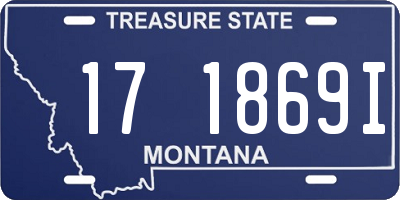 MT license plate 171869I