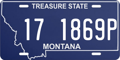MT license plate 171869P