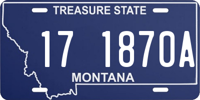 MT license plate 171870A