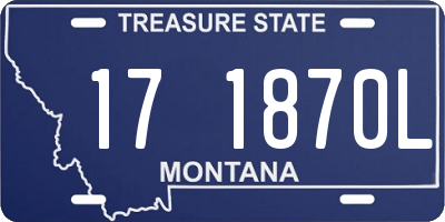 MT license plate 171870L